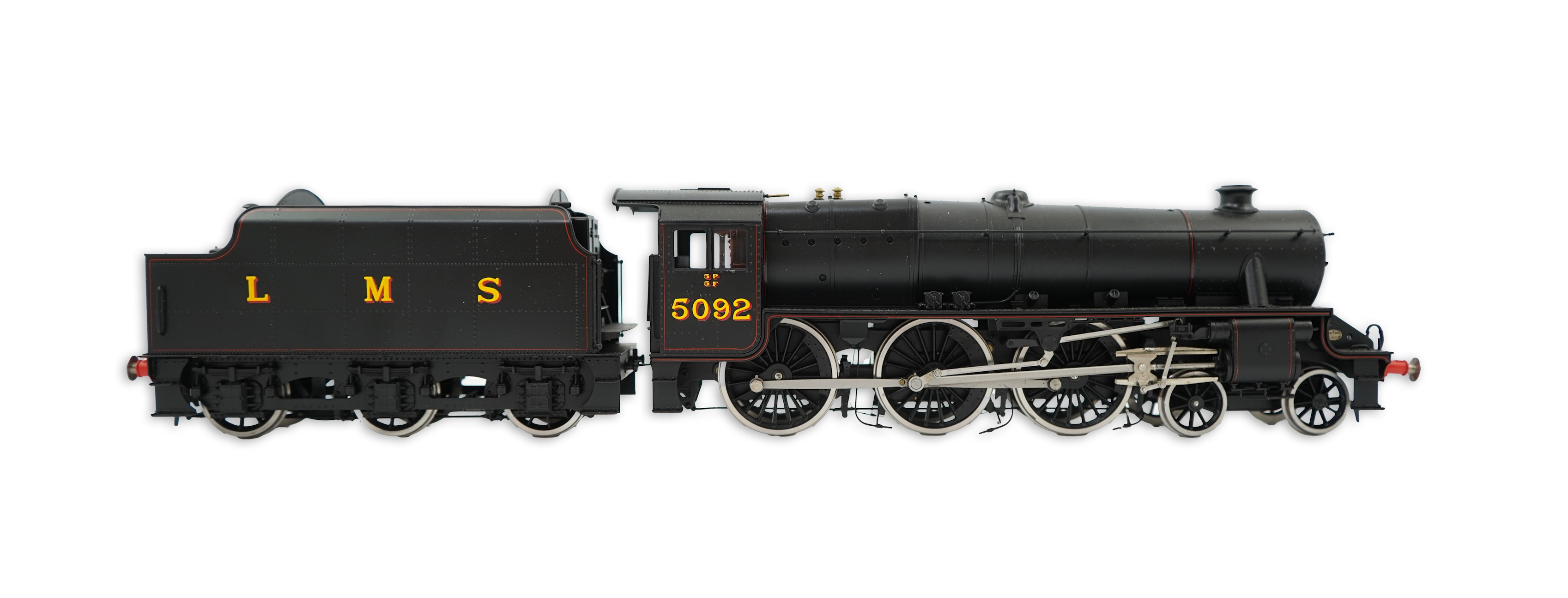 An 0 Gauge Made by Sancheng, China, model of LMS Class 5F, 5092, power powered for two rail operation.